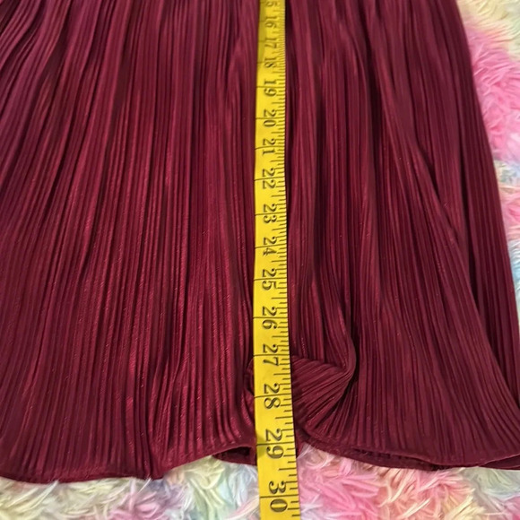 David Rose Vintage Burgundy 2 Piece Lace Suit with Skirt and Top Sz 16w - Picture 13 of 14